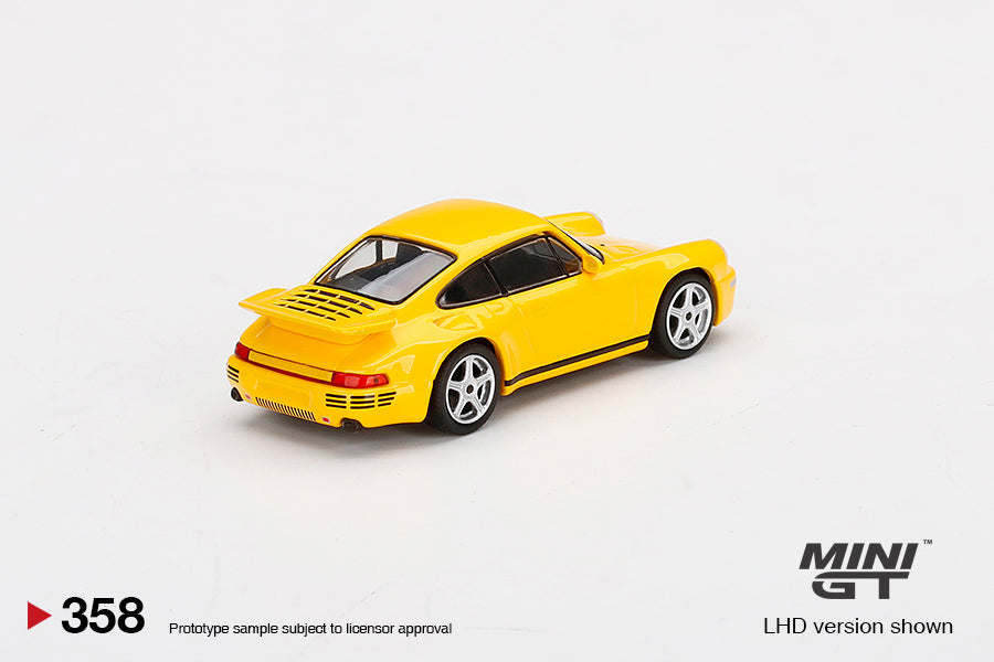 Mini GT 1/64 RUF CTR Anniversary (Blossom Yellow) ***in clamshell blisters***