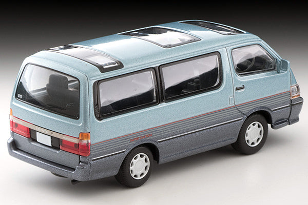 Tomytec 1/64 LV-N208c TOYOTA HIACE WAGON Super Custom Light Blue/Deep Blue