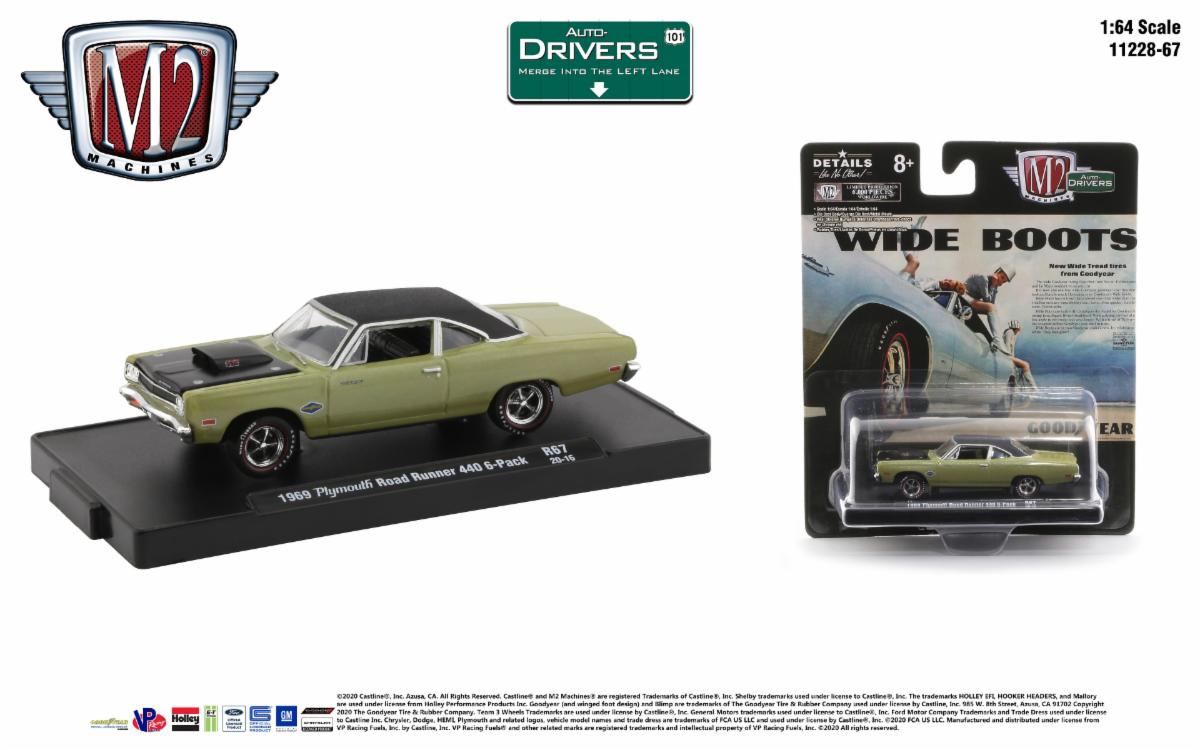 M2 Machines 1:64 Auto-Drivers Release 67 - 6 Style Assortment