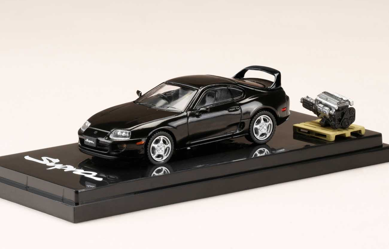 Hobby Japan 1/64 Toyota Supra RZ (A80) w/ engine display model