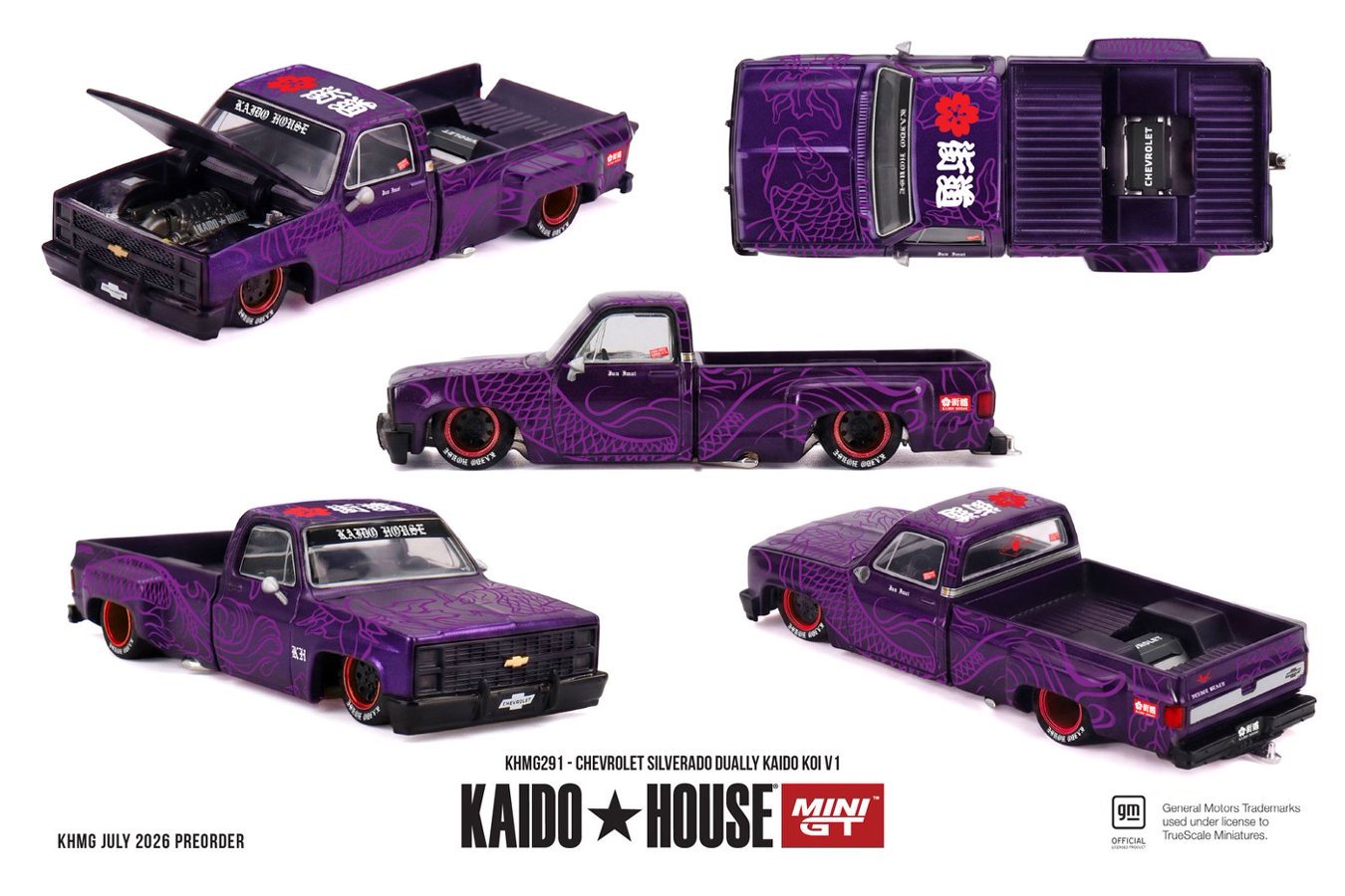 [ETA:  Jun 2027 ] Mini GT x Kaido★House 1/64 Chevrolet Silverado Dually KAIDO Koi V1