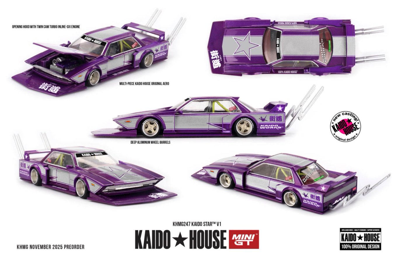 [ETA:  Oct 2026 ] Mini GT x Kaido★House 1/64 KAIDO STAR V1