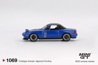 [ETA:  Dec 2025 ] Mini GT 1/64 Mazda Miata MX-5 (NA) Tuned Version Dark Blue