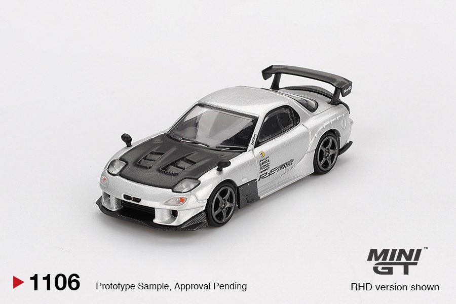 [ETA:  Apr 2026 ] Mini GT 1/64 Mazda RX-7 RE-Amemiya Silver Metallic