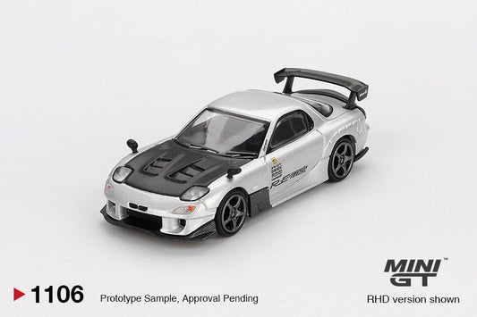 [ETA:  Apr 2026 ] Mini GT 1/64 Mazda RX-7 RE-Amemiya Silver Metallic