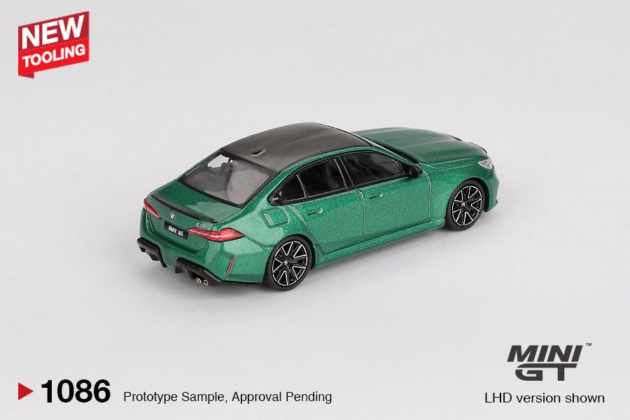 [ETA:  Jan 2026 ] Mini GT 1/64 BMW M5 (G90) Isle of Man Green Metallic