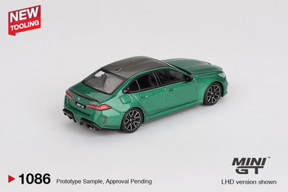 [ETA:  Jan 2026 ] Mini GT 1/64 BMW M5 (G90) Isle of Man Green Metallic