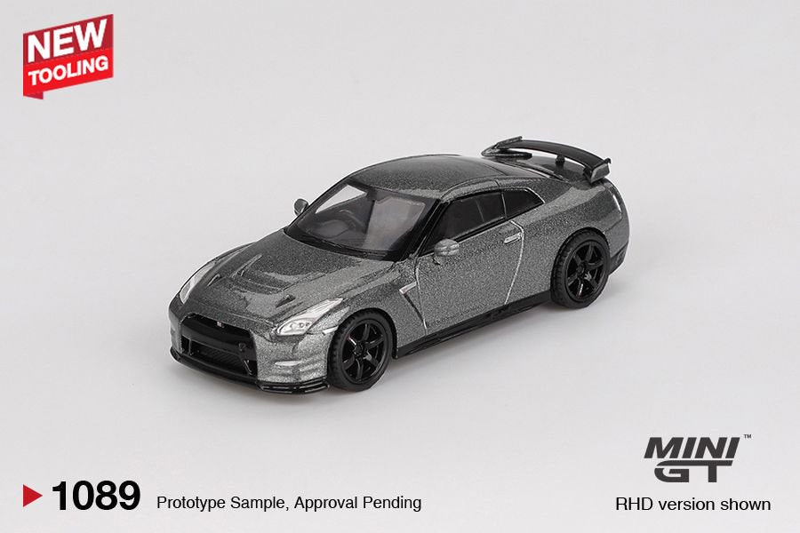 [ETA:  Feb 2026 ] Mini GT 1/64 NISSAN GT-R 2013 Dark Metal Gray  
(NISMO R35 CRS Version)