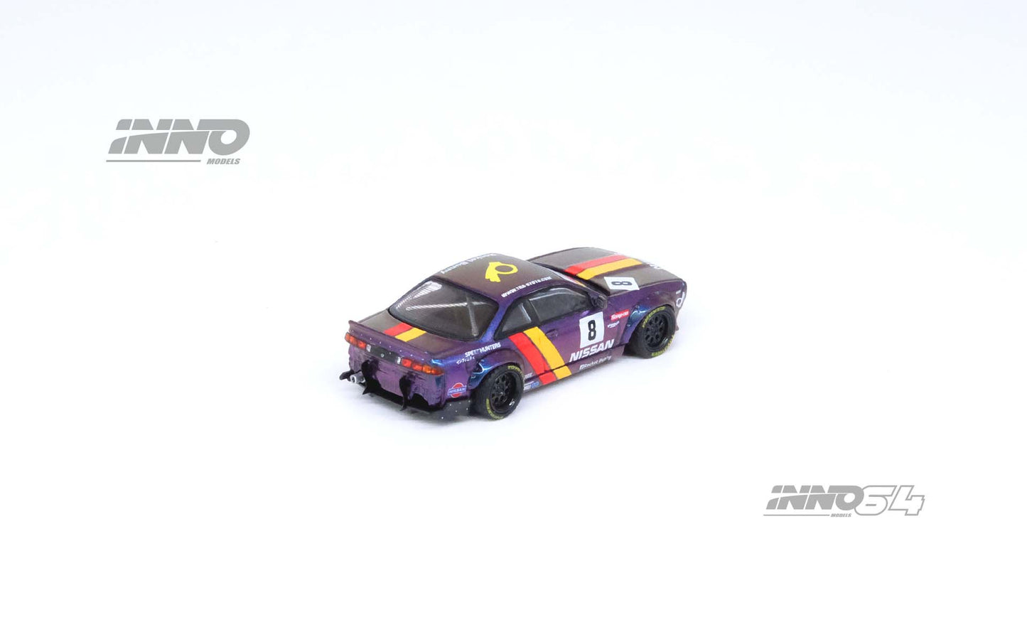 [ETA:  Nov 2024 ] Inno64 1/64 NISSAN SILVIA (S14) BOSS "ROCKET BUNNY" Purple