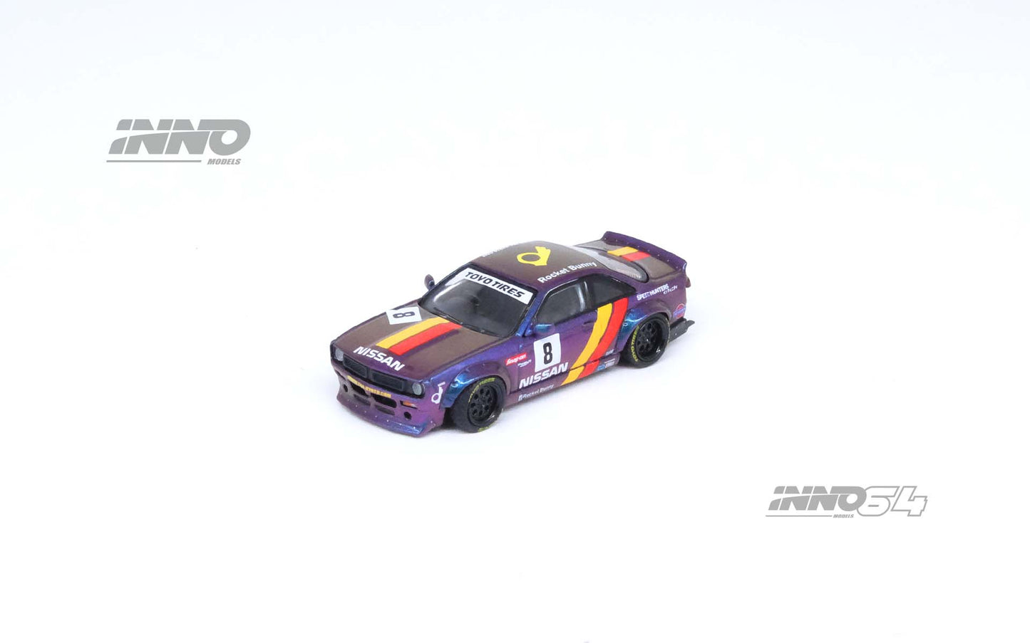 [ETA:  Nov 2024 ] Inno64 1/64 NISSAN SILVIA (S14) BOSS "ROCKET BUNNY" Purple