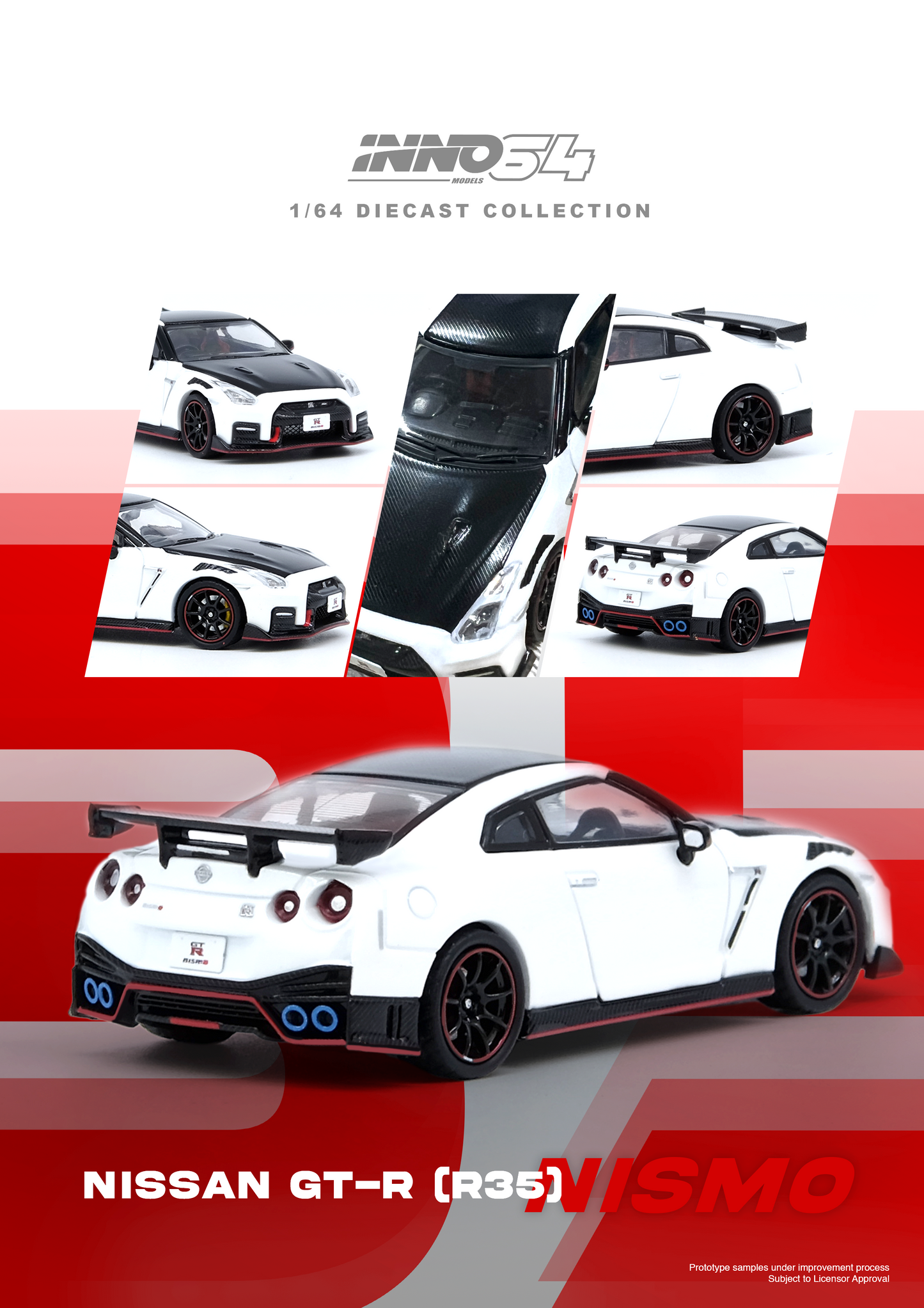 [ETA:  Jun 2025 ] Inno64 1/64 NISSAN GT-R (R35) NISMO White