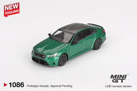 [ETA:  Jan 2026 ] Mini GT 1/64 BMW M5 (G90) Isle of Man Green Metallic