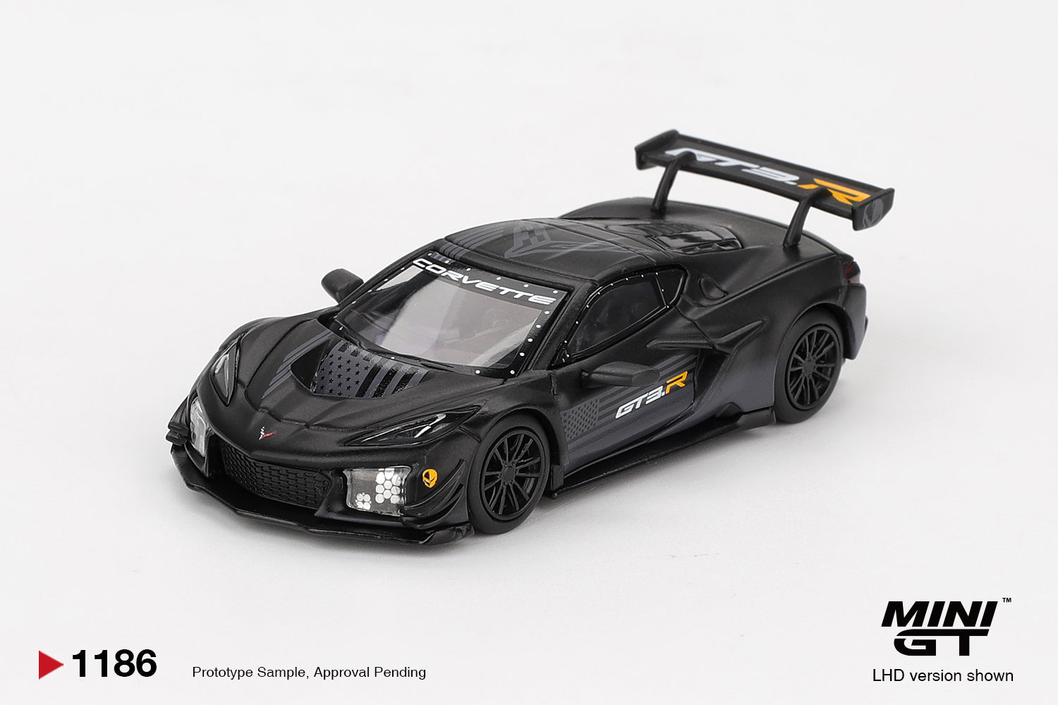 Mini GT 1/64 Chevrolet Corvette Z06 GT3.R MGT01186-BLCH – Black