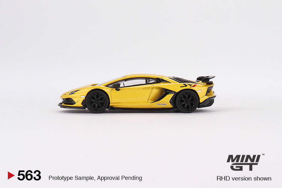 Mini GT 1/64 Lamborghini Aventador SVJ – New Giallo Orion ***in clamshell blisters***