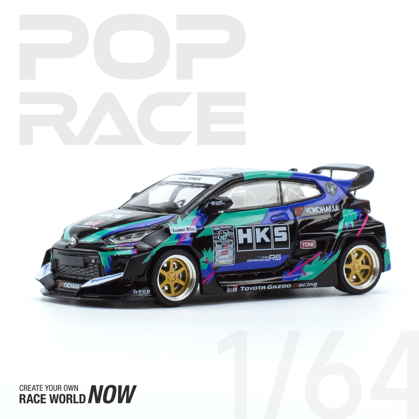 Pop Race 1/64 PANDEM GR YARIS