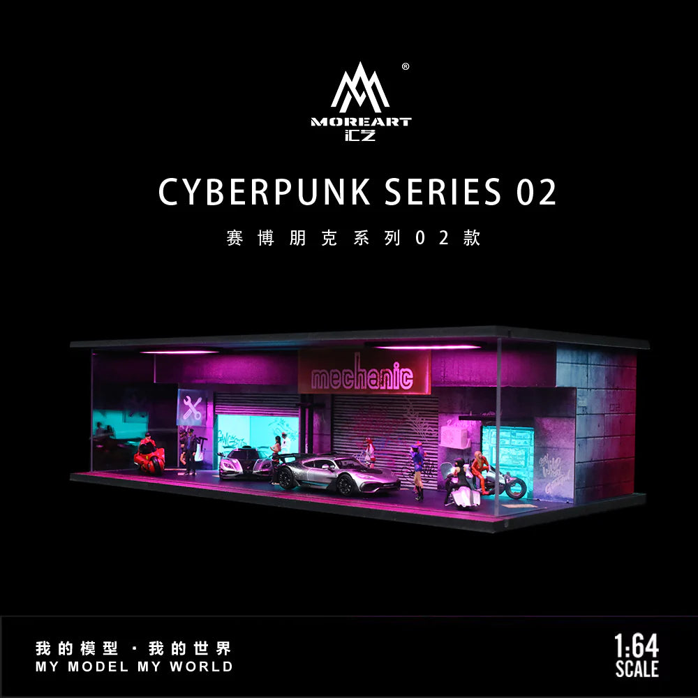 MoreArt 1/64 Cyperpunk 02 Theme with LED Light(MO914302)
Size: 30 x 15 x 8.5cm