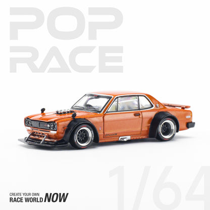 [ETA:  Mar 2024 ] Pop Race 1/64 Skyline GT-R V8 Drift (Hakosuka) Orange