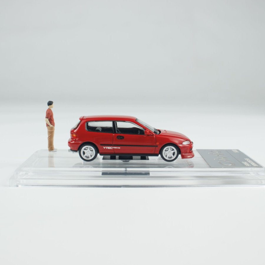 [ETA:  Feb 2026 ] BM Creations 1/64 HONDA EG6 - RED ID Red w/Figure (RHD) - FOSAN 2025 Event Exclusive