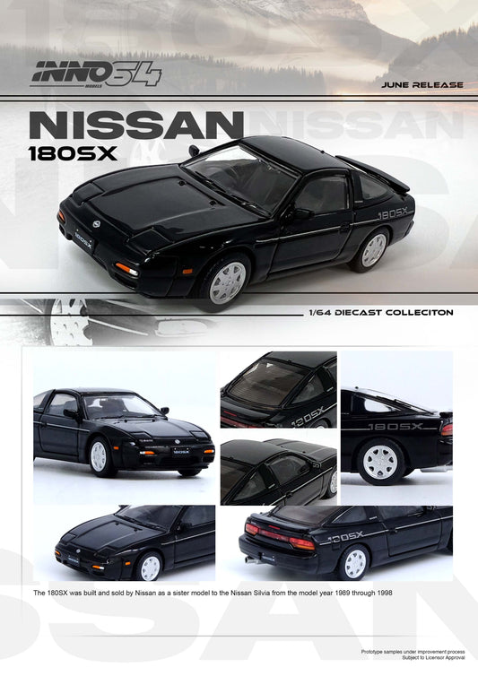 [ETA:  Sep 2024 ] Inno64 1/64 NISSAN 180SX Black