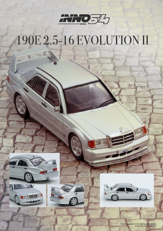 [ETA:  Feb 2029 ] Inno64 1/64 MERCEDES BENZ 190E Silver