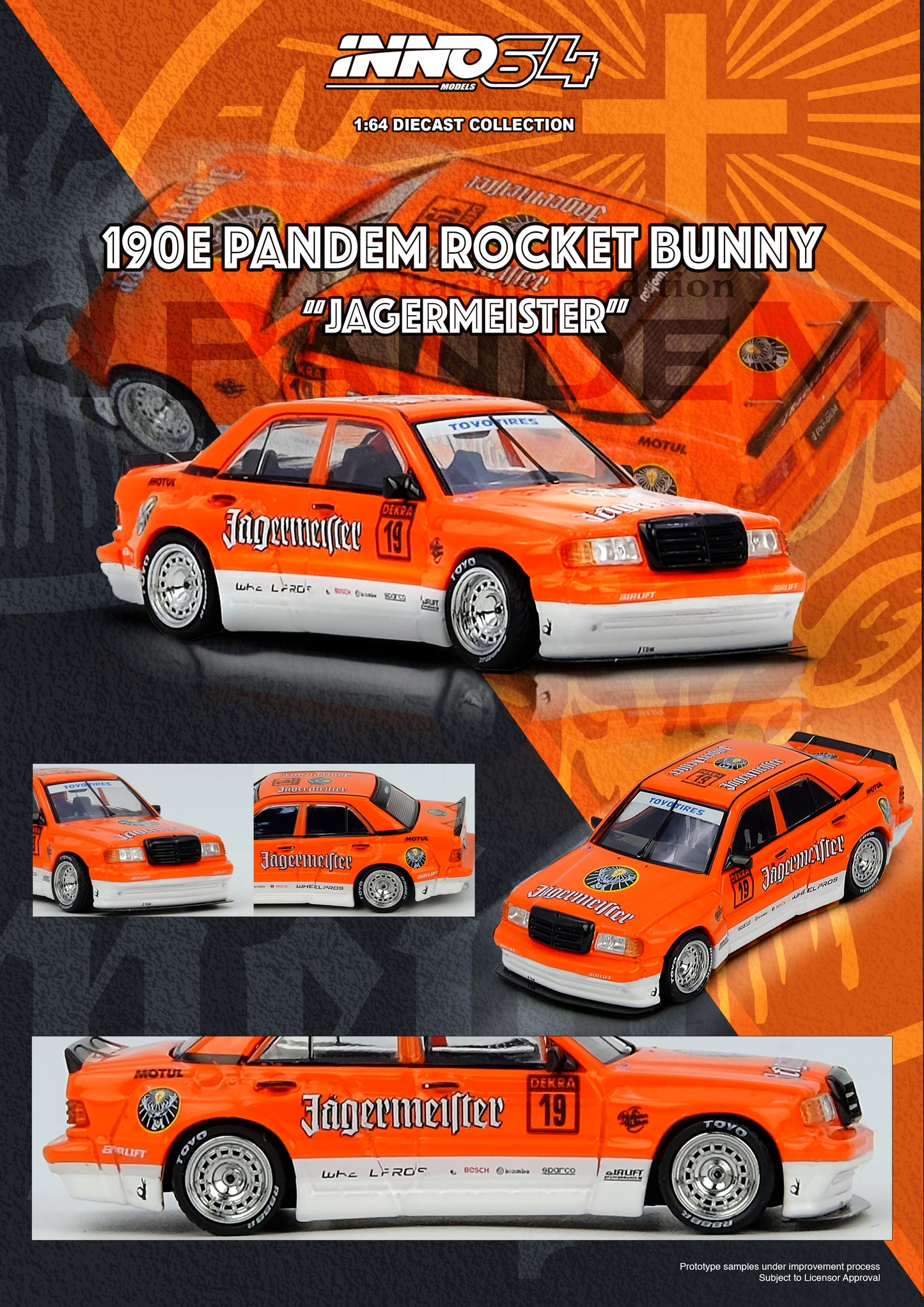 [ETA:  Jul 2026 ] Inno64 1/64 PANDEM ROCKET BUNNY 190E JAGERMEISTER