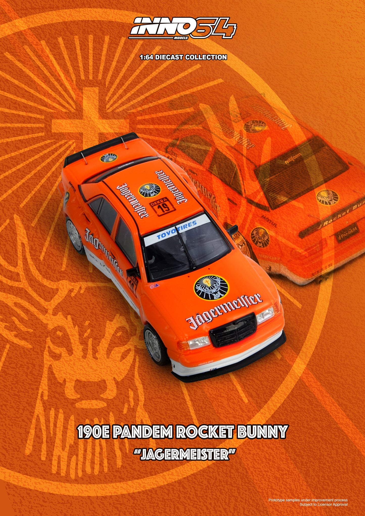 [ETA:  Jul 2026 ] Inno64 1/64 PANDEM ROCKET BUNNY 190E JAGERMEISTER