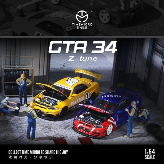 Time Micro 1/64 Skyline GT-R R34 Z-Tune Pennzoil/ Nismo