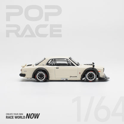 Pop Race 1/64 KPGC10 V8 Drift White