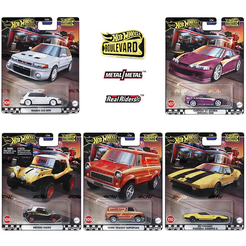 Hot Wheels 1/64 BOULEVARD 2024 MIX 5 (Set of 5)