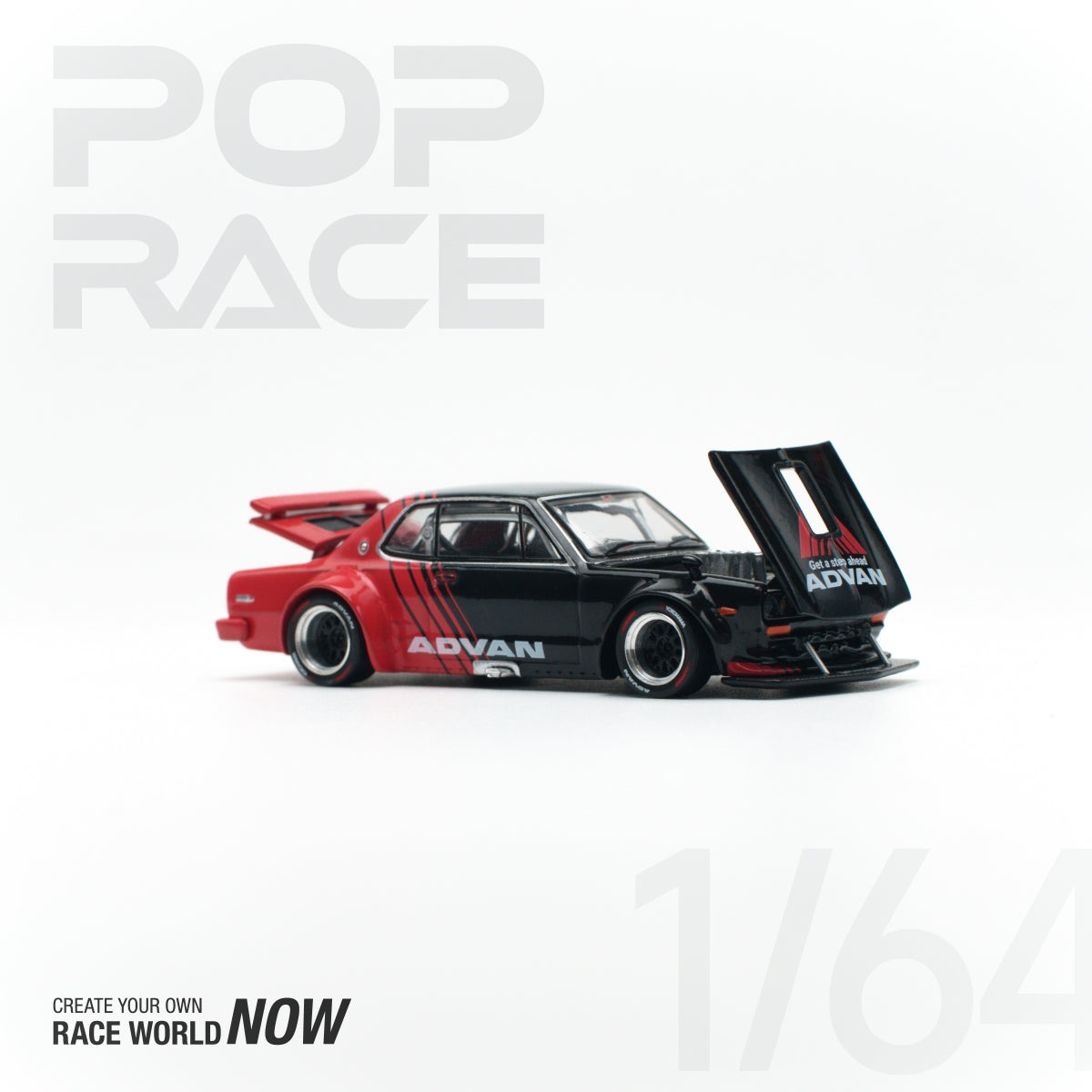 [ETA:  Jan 2025 ] Pop Race 1/64 SKYLINE GT-R V8 DRIFT (HAKOSUKA) ADVAN