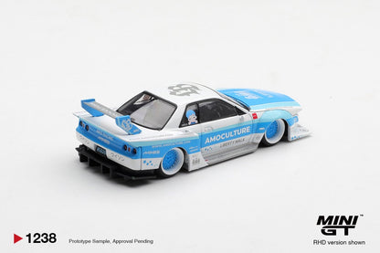 [ETA:  Jan 2027 ] Mini GT 1/64 Nissan Skyline GT-R (R32)  LBWK Kaido Works AMOCULTURE