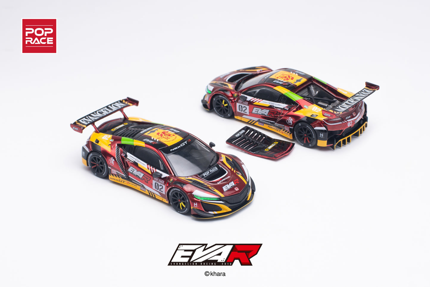 [ETA:  Jan 2025 ] Pop Race 1/64 HONDA NSX GT3 EVO22 EVA RT PRODUCTION MODEL-02