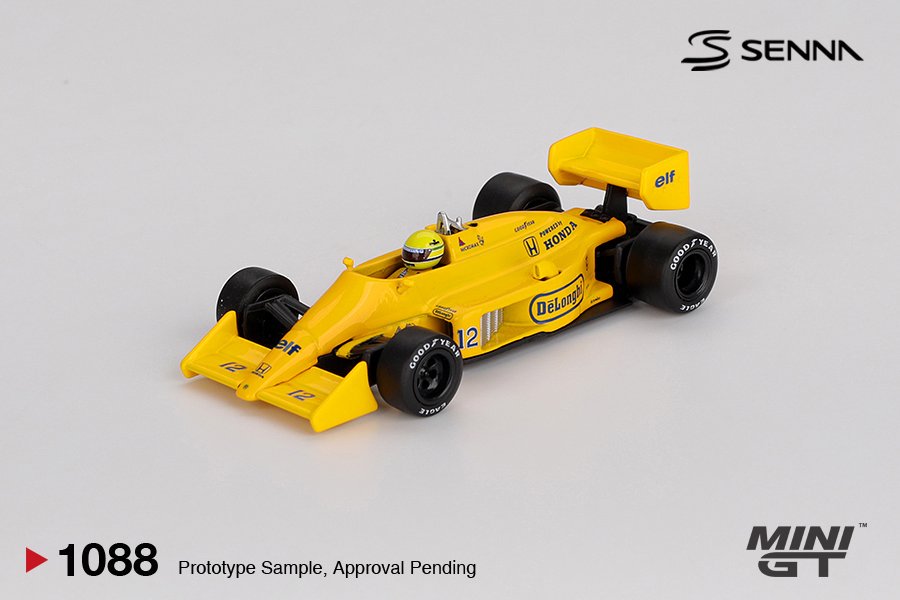 [ETA:  Feb 2026 ] Mini GT 1/64 Lotus 99T #12 Ayrton Senna 1987 Monaco Grand Prix Winner
