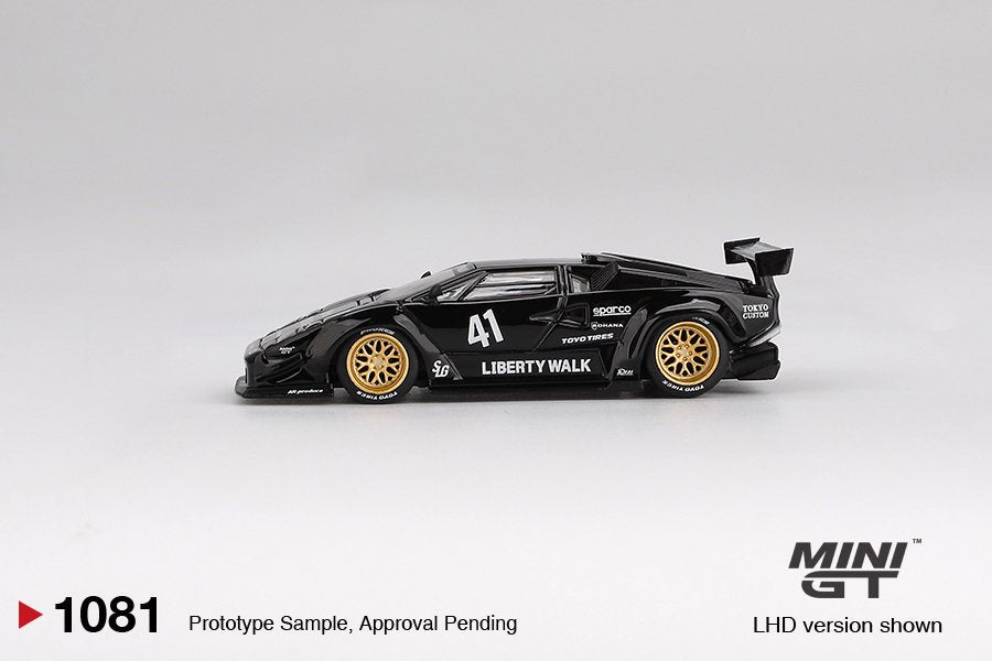 [ETA:  Jan 2026 ] Mini GT 1/64 Lamborghini Countach LB-WORKS Black