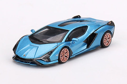Mini GT 1/64 Lamborghini Sian FKP 37 Ble Aegir Blue ***in clamshell blisters***