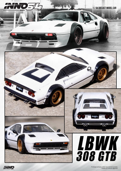 [ETA:  Nov 2024 ] Inno64 1/64 LBWK 308 GTB White