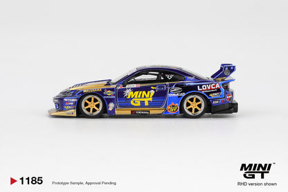 Mini GT 1/64 Nissan LB-Super Silhouette S15 SILVIA #555 Team MINI GT Liberty Walk 2025 Formula Drift Halloween Special