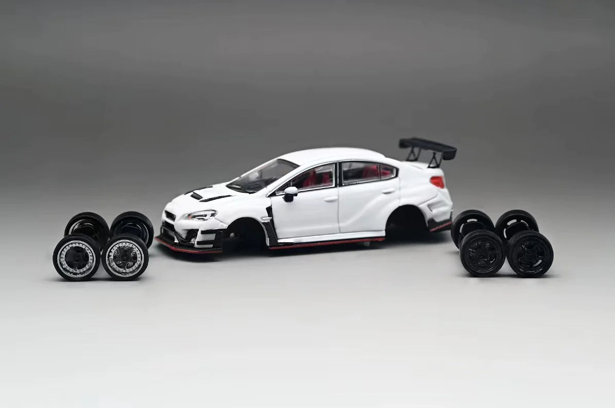 CM Model 1/64 Subaru WRX VAB Varis Edition - White