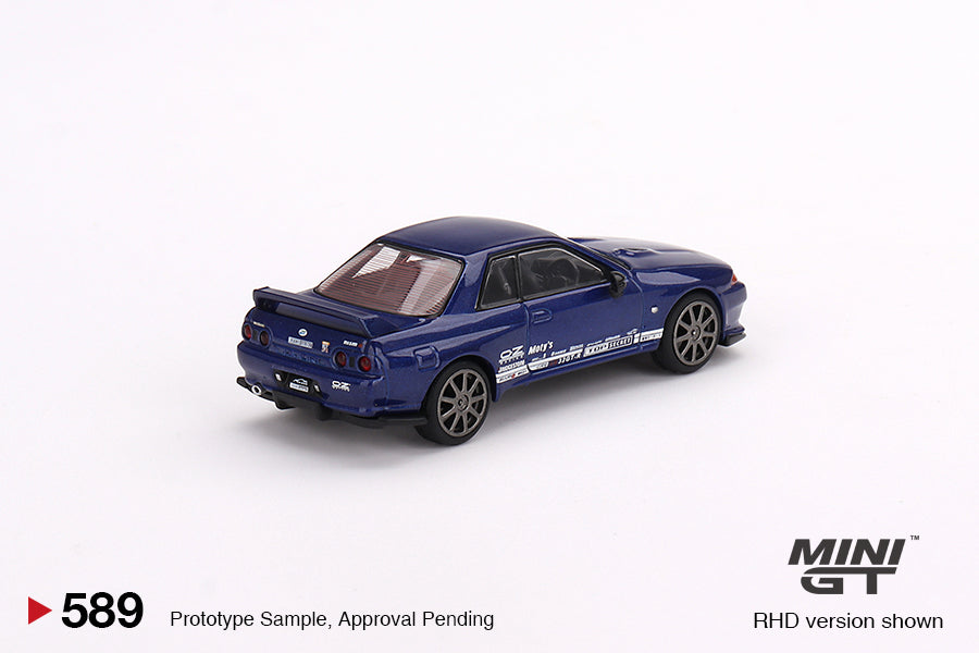 [ETA:  Oct 2023 ] Mini GT 1/64 Nissan Skyline GT-R Top Secret VR32 – Blue Metallic