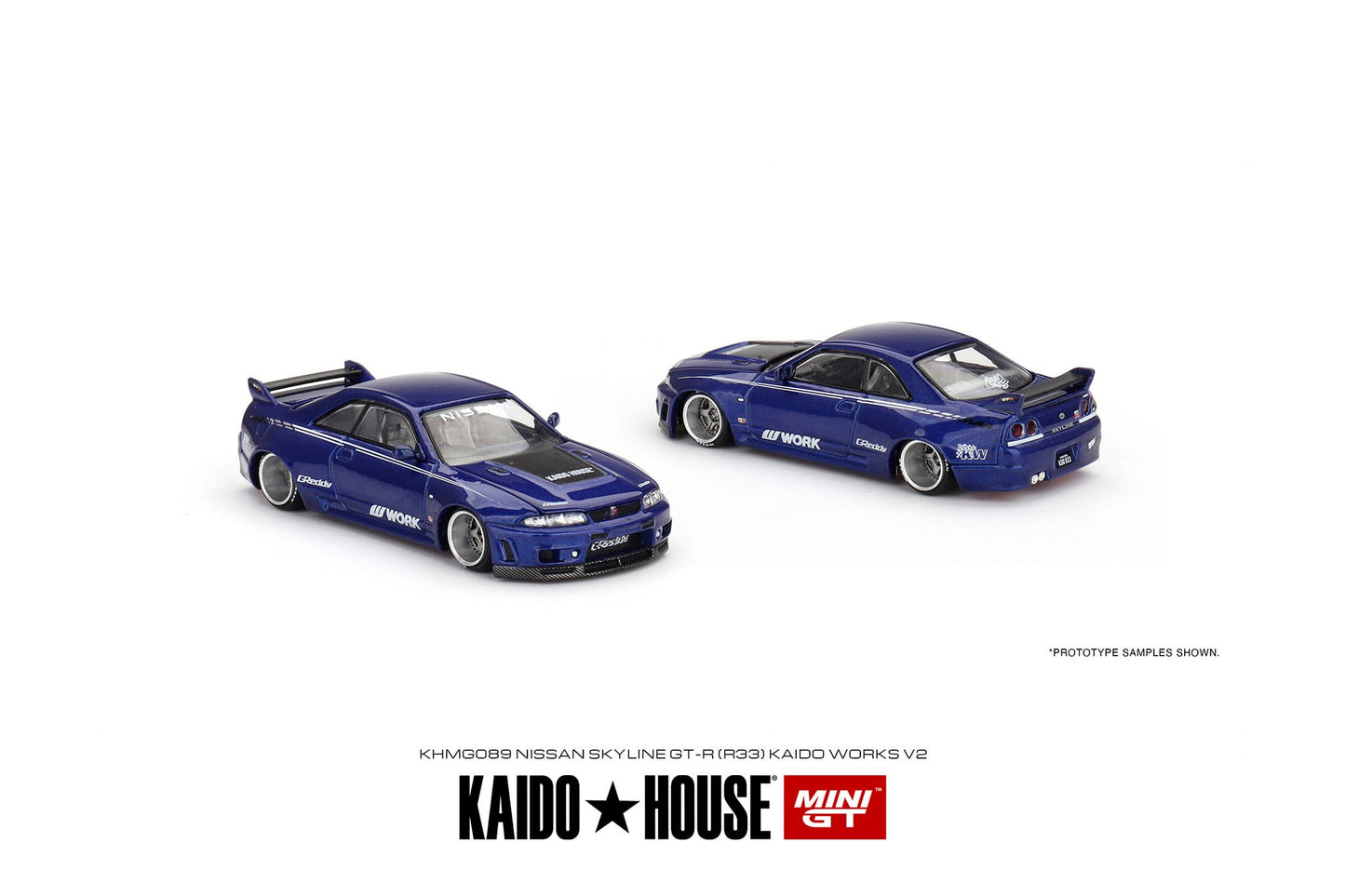 Mini GT x Kaido★House 1/64 Nissan Skyline GT-R (R33) Kaido Works V2