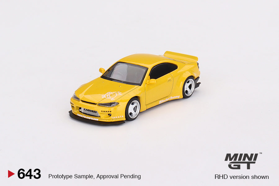 [ETA:  May 2024 ] Mini GT 1/64 Nissan Silvia (S15) Rocket Bunny – Bronze Yellow – MiJo Exclusives