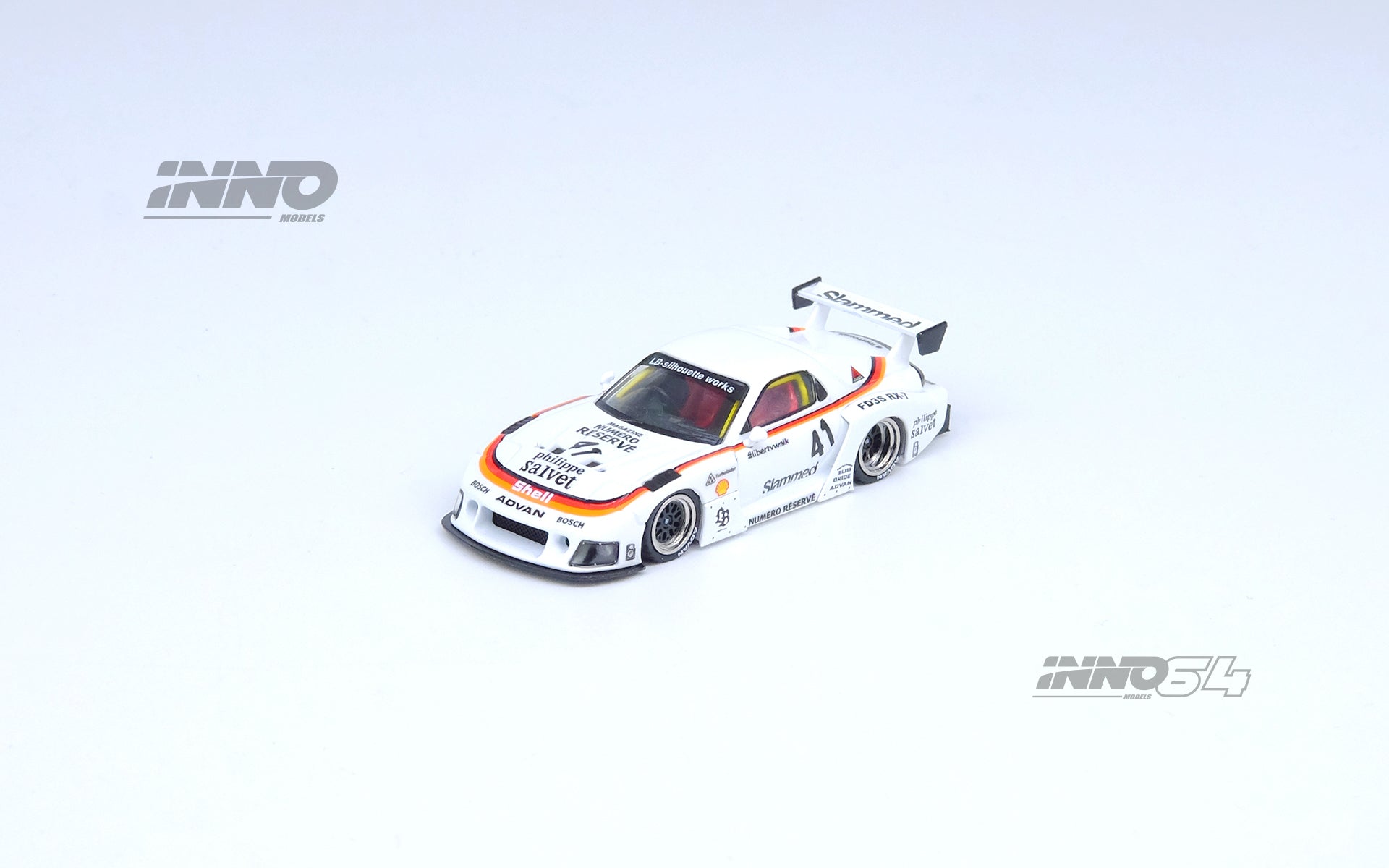 Inno64 1/64 MAZDA RX7 (FD3S) LB-SUPER SILHOUETTE - White Shell – Black ...