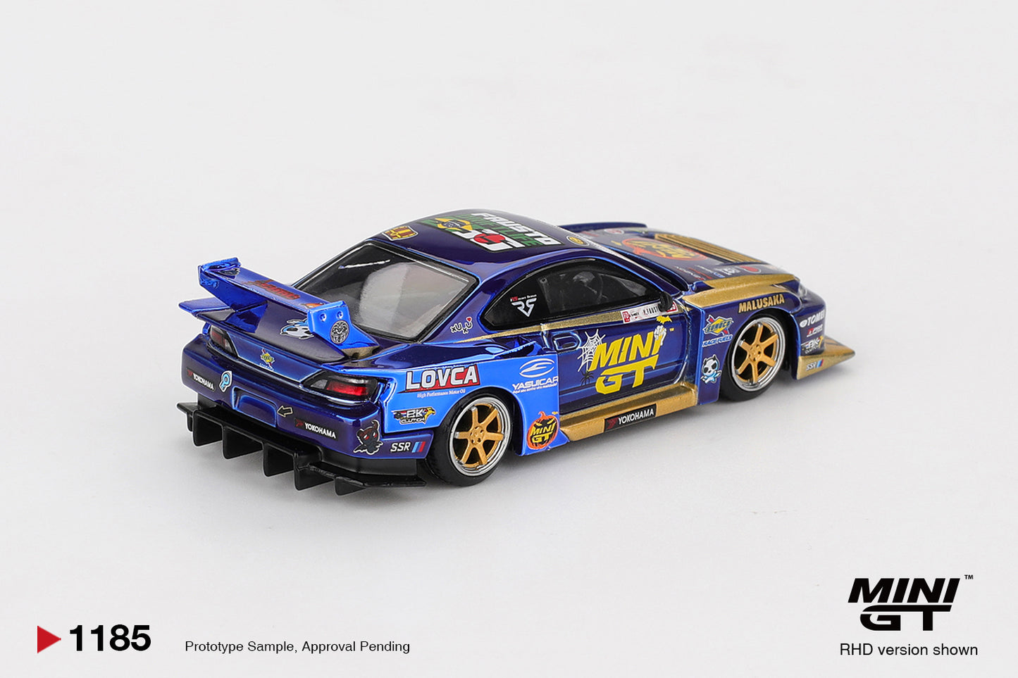Mini GT 1/64 Nissan LB-Super Silhouette S15 SILVIA #555 Team MINI GT Liberty Walk 2025 Formula Drift Halloween Special