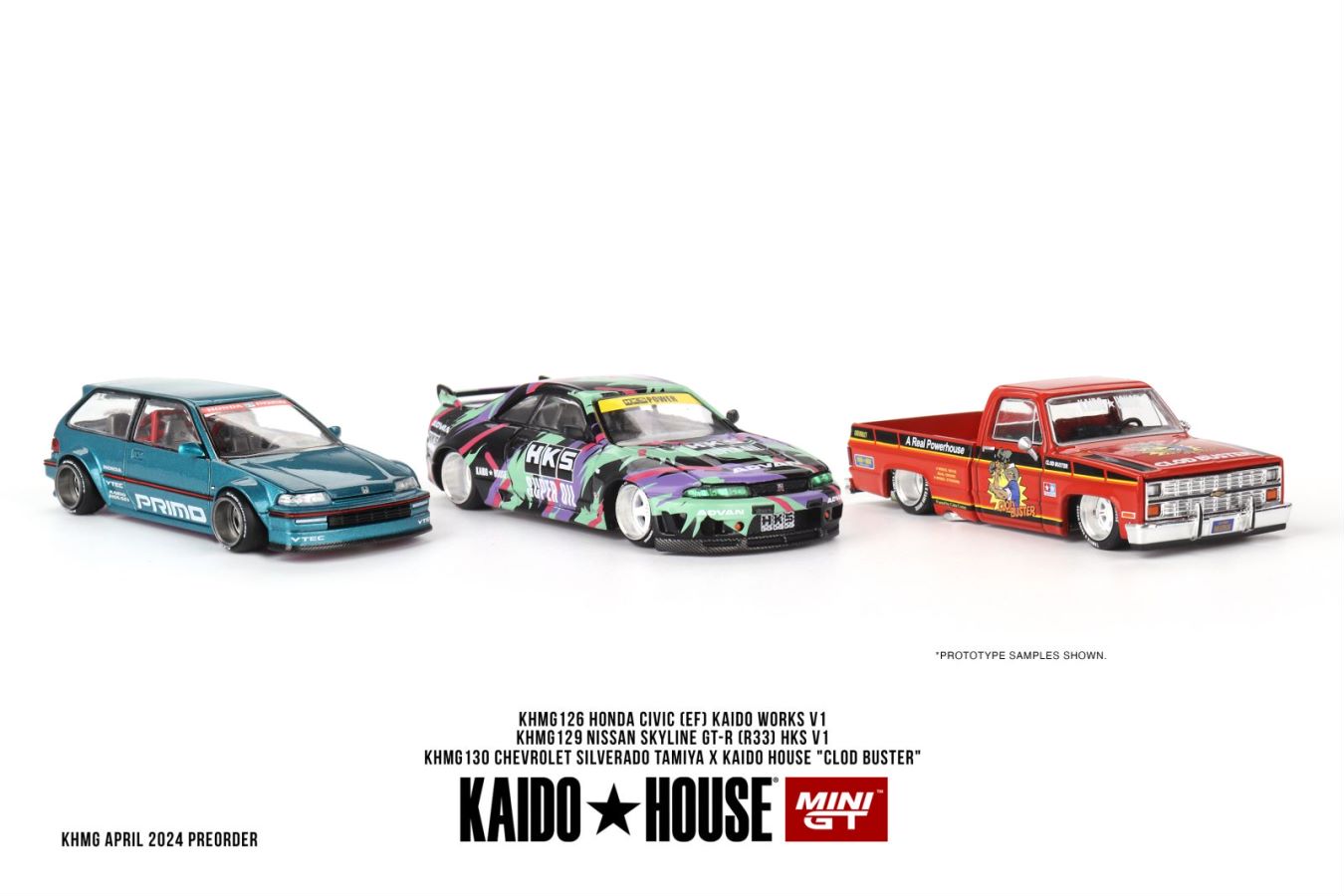 Kaido★House x Mini GT 1/64 Chevrolet Silverado TAMIYA x KAIDO HOUSE "Clod Buster"