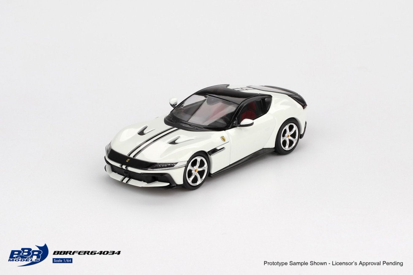 [ETA:  Jun 2026 ] BBR Models 1/64 Ferrari 12 Cilindri Bianco Avus