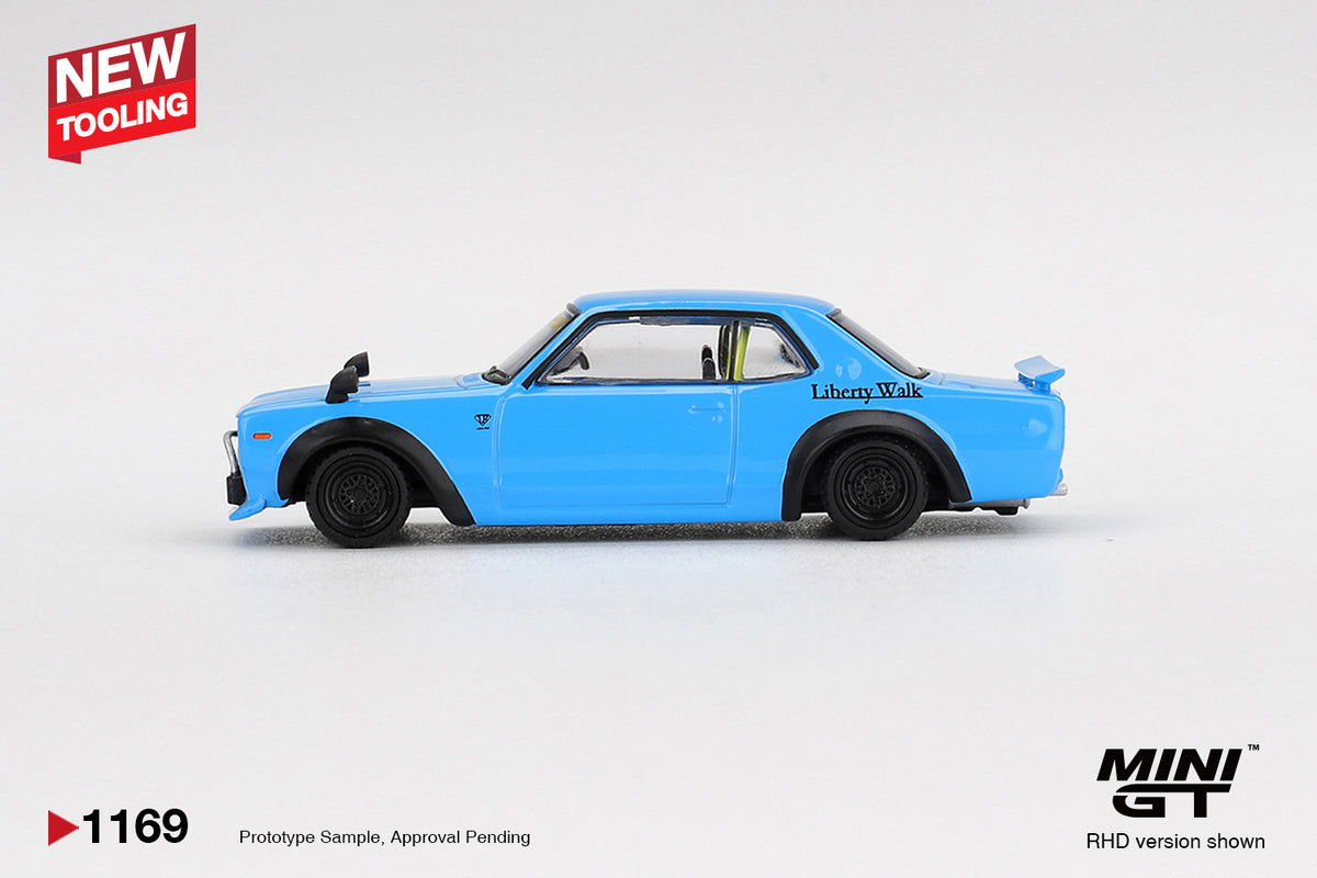 Mini GT 1/64 Nissan LB★Works HAKOSUKA Baby Blue