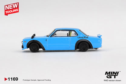 Mini GT 1/64 Nissan LB★Works HAKOSUKA Baby Blue
