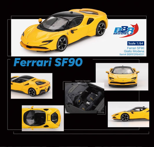 [ETA:  Jun 2026 ] BBR Models 1/64 Ferrari SF90 Giallo Modena