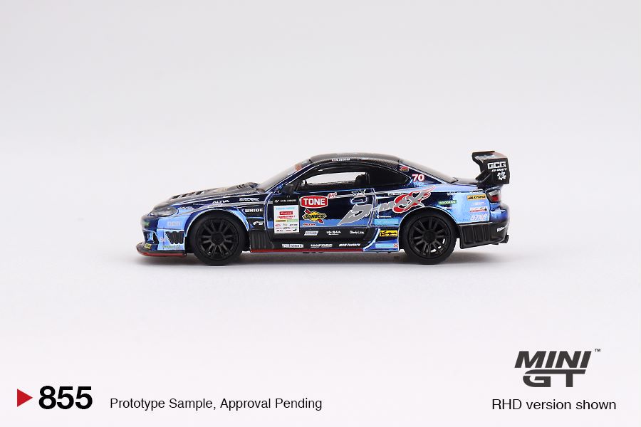 [ETA:  Jul 2025 ] Mini GT 1/64 Nissan Silvia (S15) D-MAX  #70  D-MAX Racing 2023 D1 Grand Prix - Japan Exclusive  RHD / D1 ****Blister Packaging***