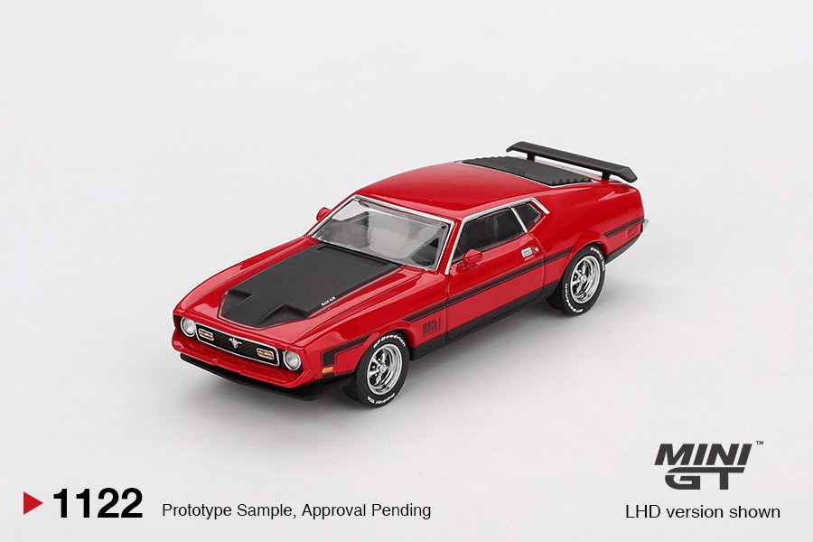 [ETA:  Feb 2026 ] Mini GT 1/64 Ford Mustang Mach1 1971 Race Red